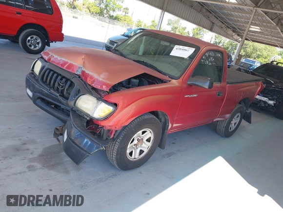2004 Toyota Tacoma with VIN 5TENL42N44Z431346, listed as a IAAI auction lot 42040684 with 222,798 mi miles and . Bid and sale history available at DreamBid. Image 16.