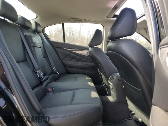 2015 Infiniti Q50 Premium with VIN JN1BV7AP0FM356550, listed as a Copart auction lot 45725045 with 27,725 mi miles and Salvage Title. Bid and sale history available at carsss.com. Image 10.