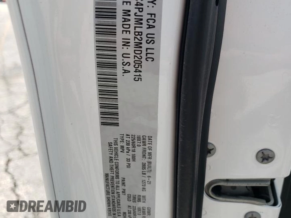 2021 Jeep Cherokee Latitude Plus z VIN 1C4PJMLB2MD205415, wystawiony jako Copart lot #55492645 z przebiegiem 62 958 mil mil oraz Szkoda całkowita • Salvage title. Historia ofert i sprzedaży dostępna na DreamBid. Obrazek 13.
