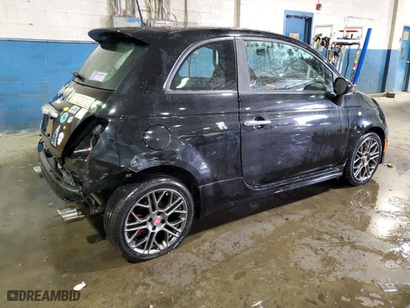 2015 FIAT 500 Abarth with VIN 3C3CFFFH6FT500840, listed as a Copart auction lot 44991425 with 60,068 mi miles and Clean Title. Bid and sale history available at carsss.com. Image 3.