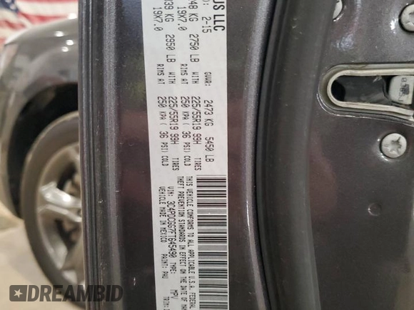 2015 Dodge Journey Crossroad with VIN 3C4PDCGG7FT645490, listed as a Copart auction lot 51214075 with 138,518 mi miles and Salvage Title. Bid and sale history available at DreamBid. Image 13.