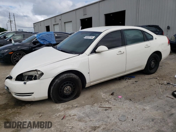 2008 Chevrolet Impala Police Police with VIN 2G1WS553389195073, listed as a Copart auction lot 56035744 with 174,499 mi miles and Salvage Title. Bid and sale history available at carsss.com. Image 1.