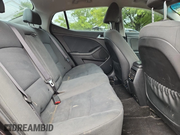2015 Kia Optima with VIN KNAGM4AD3F5082875, listed as a Copart auction lot 58716825 with 130,627 mi miles and Salvage title. Bid and sale history available at DreamBid. Image 10.