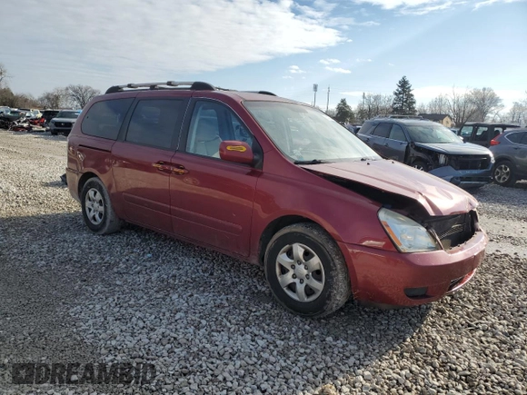 2008 Kia Sedona EX with VIN KNDMB233386198109, listed as a Copart auction lot 86275264 with 176,894 mi miles and Salvage Title. Bid and sale history available at carsss.com. Image 4.