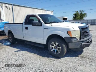2013 Ford F-150 XL with VIN 1FTMF1CM7DKF24521, listed as a Copart auction lot 53161425 with 128,518 mi miles and Salvage Title. Bid and sale history available at carsss.com. Image 4.