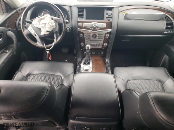 2018 Infiniti QX80 with VIN JN8AZ2NE7J9194411, listed as a Copart auction lot 58327864 with 0 mi miles and Salvage Title. Bid and sale history available at carsss.com. Image 8.