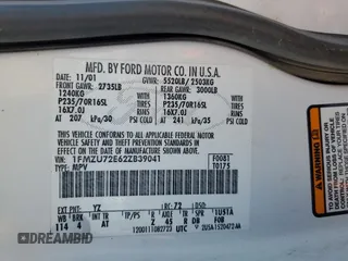 2002 Ford Explorer XLS z VIN 1FMZU72E62ZB39041, wystawiony jako Copart lot #63588165 z przebiegiem 277 220 mil mil oraz Szkoda całkowita • Salvage title. Historia ofert i sprzedaży dostępna na DreamBid. Obrazek 13.