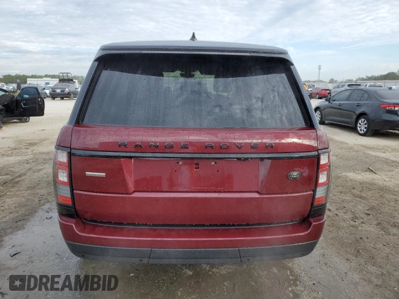 2017 Land Rover Range Rover with VIN SALGS5FE5HA322897, listed as a Copart auction lot 83859694 with 82,675 mi miles and Salvage title. Bid and sale history available at DreamBid. Image 6.