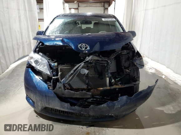 2012 Toyota Sienna LE with VIN 5TDJK3DC1CS040870, listed as a Copart auction lot 46342545 with 189,387 mi miles and Salvage Title. Bid and sale history available at carsss.com. Image 5.