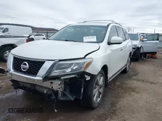 2016 Nissan Pathfinder Platinum with VIN 5N1AR2MM8GC662836, listed as a IAAI auction lot 41702450 with 149,885 mi miles. Bid and sale history available at carsss.com. Image 19.