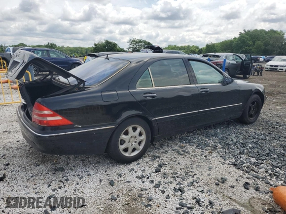 2001 Mercedes-Benz S 320/430/500 с VIN WDBNG75J31A195954, выставлен на аукционе Copart как лот 60406655 с пробегом Не указан миль и Списание • Salvage title. История ставок и продаж доступна на DreamBid. Изображение 3.