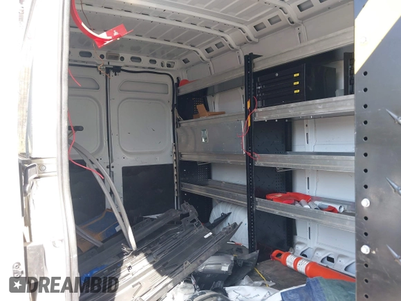 2023 Ram ProMaster Cargo with VIN 3C6MRVJG9PE519735, listed as a IAAI auction lot 41995842 with 30,745 mi miles and . Bid and sale history available at DreamBid. Image 8.