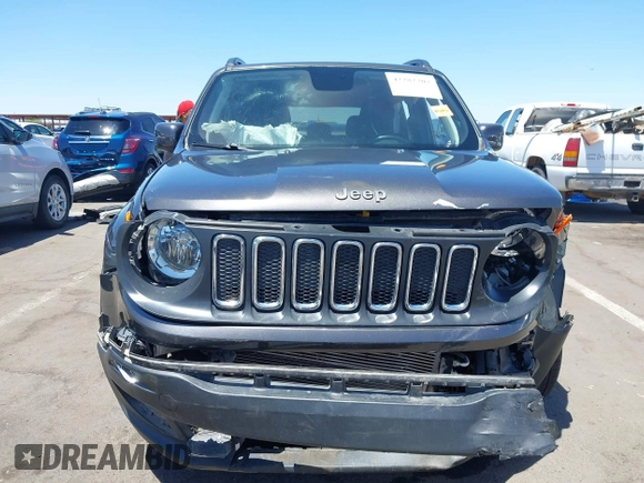 2018 Jeep Renegade Latitude with VIN ZACCJABB5JPJ63878, listed as a IAAI auction lot 42282707 with 90,572 mi miles and . Bid and sale history available at DreamBid. Image 6.