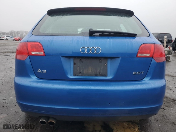 2008 Audi A3 with VIN WAUHF78P78A165574, listed as a Copart auction lot 84257064 with 127,282 mi miles and Salvage Title. Bid and sale history available at carsss.com. Image 6.