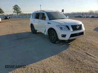 2018 Nissan Armada Platinum with VIN JN8AY2NF8J9331111, listed as a Copart auction lot 47265315 with 121,008 mi miles and Salvage Title. Bid and sale history available at carsss.com. Image 11.