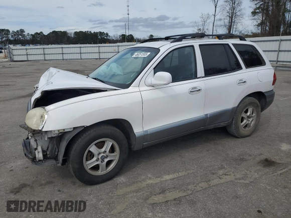 2003 Hyundai Santa Fe GLS with VIN KM8SC13D63U476427, listed as a Copart auction lot 46051555 with 174,337 mi miles and Salvage Title. Bid and sale history available at carsss.com. Image 1.