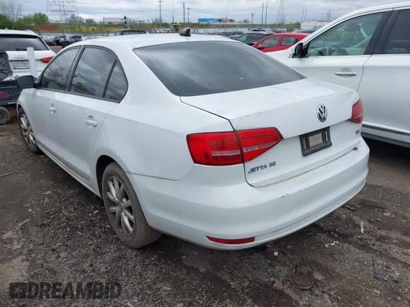 2015 Volkswagen Jetta Sedan 1.8T SE with VIN 3VWD17AJXFM324736, listed as a IAAI auction lot 42038277 with 151,817 mi miles. Bid and sale history available at carsss.com. Image 3.