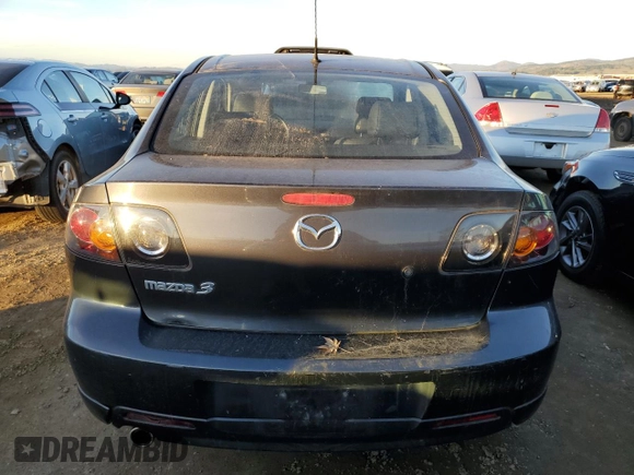 2005 Mazda 3 s with VIN JM1BK323051292729, listed as a Copart auction lot 86424374 with 168,136 mi miles and Clean Title. Bid and sale history available at carsss.com. Image 6.