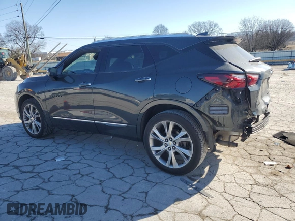 2020 Chevrolet Blazer Premier with VIN 3GNKBFRS0LS647027, listed as a Copart auction lot 46237955 with 79,472 mi miles and Salvage title. Bid and sale history available at DreamBid. Image 2.