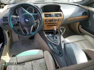 2005 BMW 6 Series 645Ci with VIN WBAEK73455B328546, listed as a Copart auction lot 54696625 with 121,804 mi miles and Salvage Title. Bid and sale history available at carsss.com. Image 8.