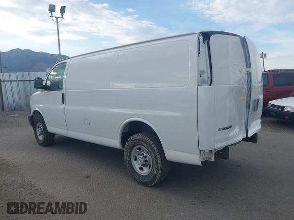 2019 Chevrolet Express Cargo with VIN 1GCWGAFP1K1254216, listed as a IAAI auction lot 42434125 with 257,792 mi miles and . Bid and sale history available at DreamBid. Image 3.