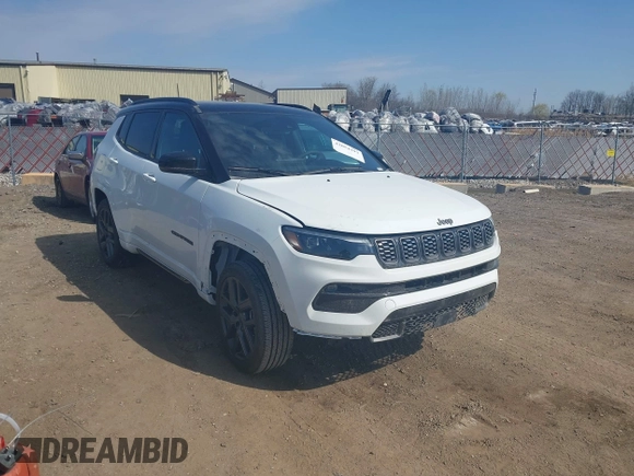 2024 Jeep Compass Limited with VIN 3C4NJDCN7RT106527, listed as a IAAI auction lot 42054193 with 1,862 mi miles and . Bid and sale history available at DreamBid. Image 1.