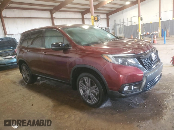 2019 Honda Passport EX-L with VIN 5FNYF8H59KB014564, listed as a Copart auction lot 47275675 with Not provided miles and Salvage title. Bid and sale history available at DreamBid. Image 4.