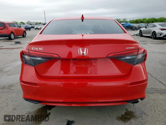 2024 Honda Civic Sport z VIN 2HGFE2F50RH538699, wystawiony jako Copart lot #51250885 z przebiegiem 54 806 mil mil oraz Szkoda całkowita • Salvage title. Historia ofert i sprzedaży dostępna na DreamBid. Obrazek 6.