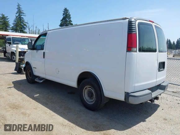1997 Chevrolet Chevy Van z VIN 1GCHG35J0V1094111, wystawiony jako IAAI lot #42496560 z przebiegiem 164 894 mil mil oraz . Historia ofert i sprzedaży dostępna na DreamBid. Obrazek 3.