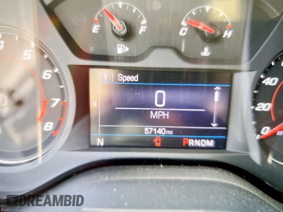 2020 Chevrolet Camaro 1LT with VIN 1G1FB1RX0L0114488, listed as a Copart auction lot 58268185 with 57,140 mi miles and Salvage title. Bid and sale history available at DreamBid. Image 9.