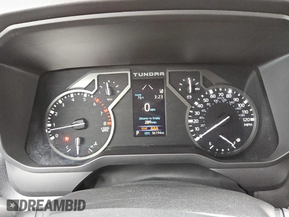 2023 Toyota Tundra SR with VIN 5TFKB5DB4PX108568, listed as a Copart auction lot 81103324 with 36,194 mi miles and Clean title. Bid and sale history available at DreamBid. Image 9.