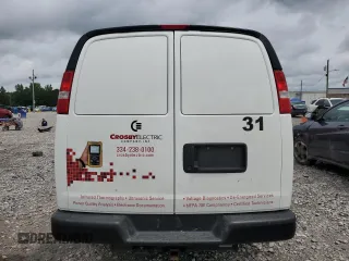 2024 Chevrolet Express Cargo с VIN 1GCWGAF79R1103764, выставлен на аукционе Copart как лот 57837425 с пробегом 24 563 миль миль и Списание • Salvage title. История ставок и продаж доступна на DreamBid. Изображение 6.