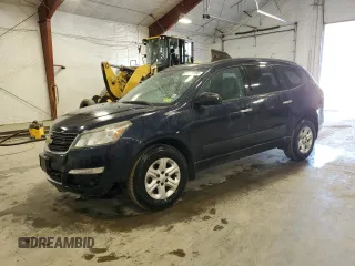 2015 Chevrolet Traverse LS z VIN 1GNKVFKD0FJ240866, wystawiony jako Copart lot #54148395 z przebiegiem 154 170 mil mil oraz Szkoda całkowita • Salvage title. Historia ofert i sprzedaży dostępna na DreamBid. Obrazek 1.