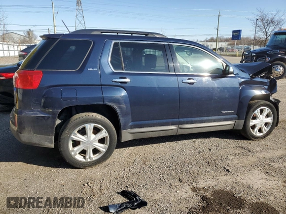 2017 GMC Terrain SLE with VIN 2GKFLTEK2H6293310, listed as a Copart auction lot 51824275 with 0 mi miles and Salvage Title. Bid and sale history available at carsss.com. Image 3.