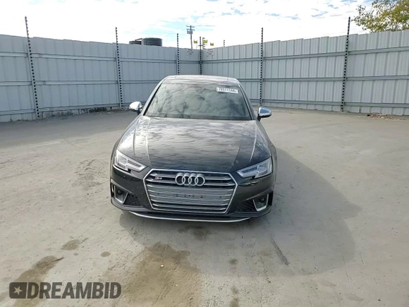 2019 Audi S4 Prestige with VIN WAUC4AF48KA046915, listed as a Copart auction lot 78511144 with 76,018 mi miles and Salvage Title. Bid and sale history available at carsss.com. Image 10.