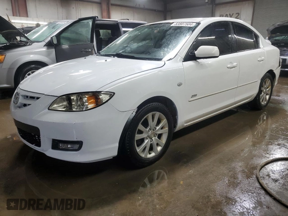 2007 Mazda 3 s Sport with VIN JM1BK323271721940, listed as a Copart auction lot 83807504 with 136,663 mi miles and Salvage Title. Bid and sale history available at carsss.com. Image 1.