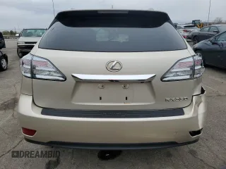 2012 Lexus RX 350 with VIN 2T2BK1BA5CC147158, listed as a Copart auction lot 52593775 with 0 mi miles and Salvage Title. Bid and sale history available at carsss.com. Image 6.