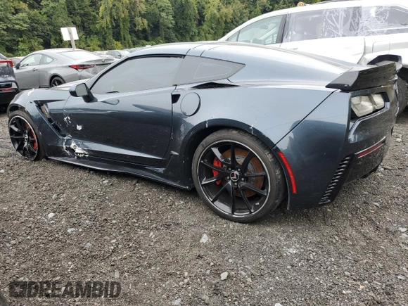 2019 Chevrolet Corvette Z06 2LZ with VIN 1G1YS2D65K5604990, listed as a Copart auction lot 72580304 with 15,582 mi miles and Salvage Title. Bid and sale history available at carsss.com. Image 2.