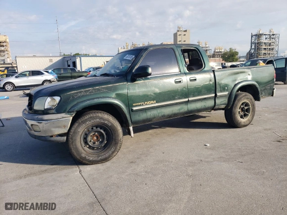 2001 Toyota Tundra Ltd with VIN 5TBRT381X1S140108, listed as a Copart auction lot 53076185 with 0 mi miles and Clean Title. Bid and sale history available at carsss.com. Image 1.