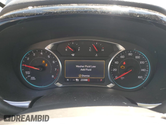 2023 Chevrolet Traverse RS with VIN 1GNERJKW8PJ270608, listed as a Copart auction lot 50543995 with 23,388 mi miles and Salvage Title. Bid and sale history available at carsss.com. Image 9.