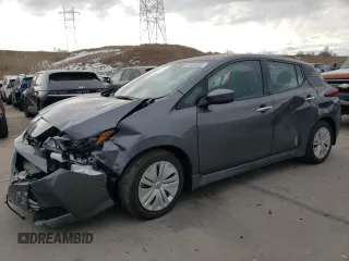 2025 Nissan LEAF S with VIN 1N4AZ1BV0SC561170, listed as a Copart auction lot 81486054 with 1,434 mi miles and Salvage Title. Bid and sale history available at carsss.com. Image 1.