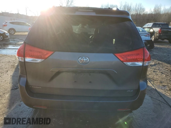 2011 Toyota Sienna XLE AAS with VIN 5TDYK3DC1BS170855, listed as a Copart auction lot 86829904 with 142,117 mi miles and Salvage Title. Bid and sale history available at carsss.com. Image 6.
