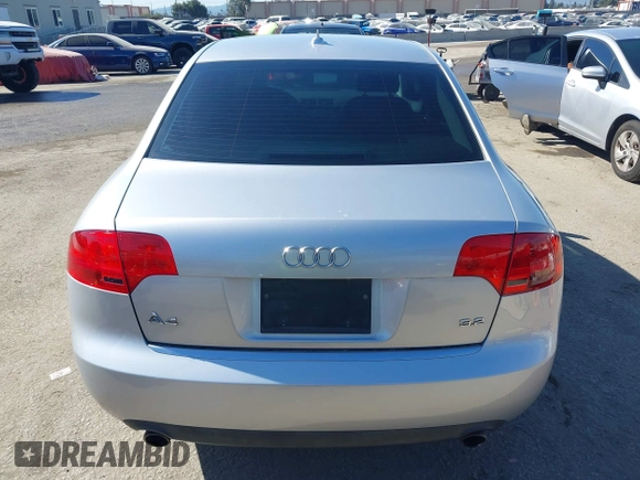 2007 Audi A4 with VIN WAUAH78EX7A114708, listed as a IAAI auction lot 41981163 with 163,508 mi miles and . Bid and sale history available at DreamBid. Image 16.