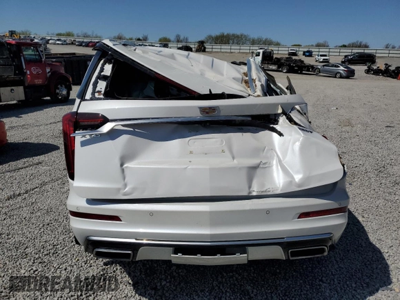 2023 Cadillac XT6 FWD Luxury with VIN 1GYKPAR49PZ128303, listed as a Copart auction lot 49916165 with Not Provided miles and Salvage Title. Bid and sale history available at DreamBid. Image 6.