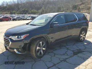 2021 Chevrolet Traverse LT z VIN 1GNEVHKW5MJ157974, wystawiony jako Copart lot #45947135 z przebiegiem 39 617 mil mil oraz Szkoda całkowita • Salvage title. Historia ofert i sprzedaży dostępna na DreamBid. Obrazek 1.