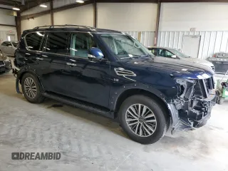 2022 Nissan Armada SL with VIN JN8AY2BCXN9160247, listed as a Copart auction lot 63918244 with 50,625 mi miles and Salvage Title. Bid and sale history available at carsss.com. Image 4.