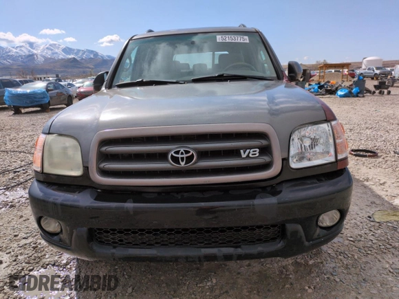 2003 Toyota Sequoia SR5 with VIN 5TDZT34A33S155761, listed as a Copart auction lot 52153775 with 170,157 mi miles and Salvage Title. Bid and sale history available at carsss.com. Image 5.