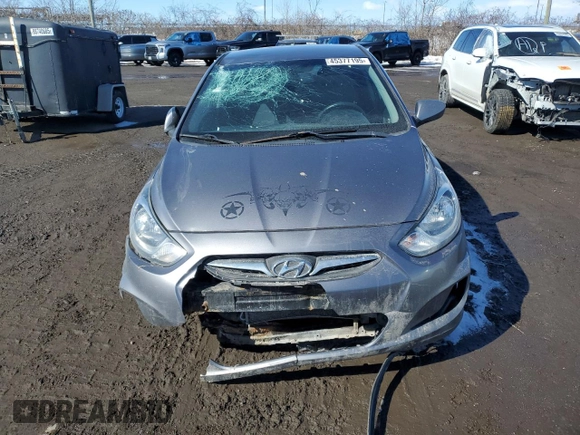 2014 Hyundai Accent GS with VIN KMHCT5AE3EU169436, listed as a Copart auction lot 45377195 with 177,435 mi miles and Salvage Title. Bid and sale history available at carsss.com. Image 5.