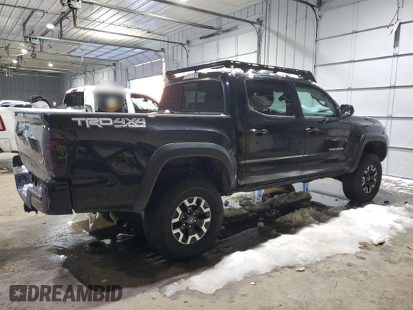 2021 Toyota Tacoma 4WD SR with VIN 3TMCZ5AN6MM427731, listed as a Copart auction lot 44893925 with 42,995 mi miles and Salvage Title. Bid and sale history available at carsss.com. Image 3.