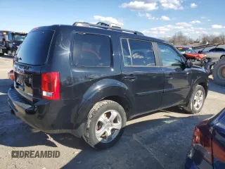 2013 Honda Pilot EX-L with VIN 5FNYF4H56DB047288, listed as a Copart auction lot 46247905 with 123,453 mi miles and Salvage Title. Bid and sale history available at DreamBid. Image 3.